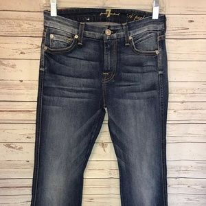 7 For all Mankind A Pocket Blue Jeans 24